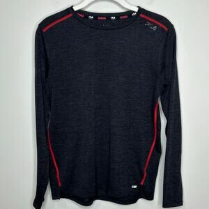 Fila Sport TruDry Gray Long Sleeve Shirt Size L (14-16)